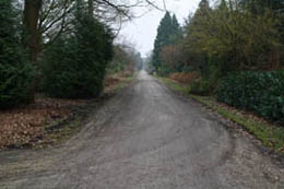Oude situatie, schelpenpaden Oude situatie, schelpenpaden